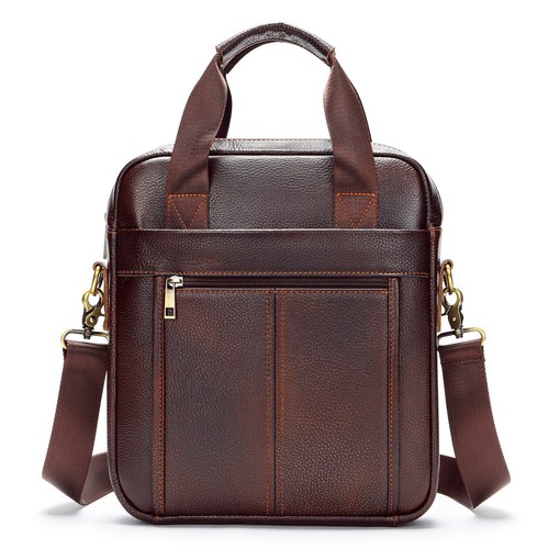 Men leather laptop bag - leather,