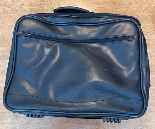 Leather black laptop bag 5 - leather,